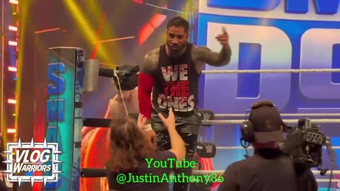 Sami Zayn dancing to “let’s go Ucey” chant with Jimmy Uso - WWE Smackdown