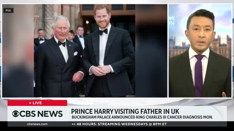 Prince Harry arrives in U.K._ King Charles seen for first time since cancer diagnosis