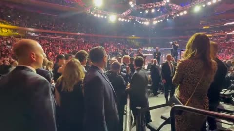 trump walkout at ufc 295