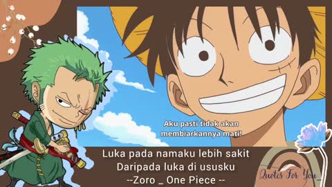 QUOTES ZORO _ Quotes Anime _ One Piece