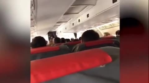 The picture exposure in the wrong place passenger plane cabin