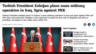 Daniel 8 Forming Turkish President Erdoğan plans mass military operation in Iraq, Syria against PKK!