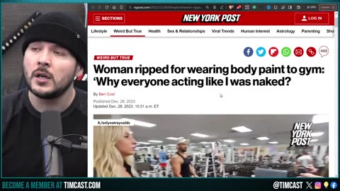 Woman SLAMMED For Body Paint STUNT In Gym, CRINGE Women Make Booty Vids To Cause Controversy