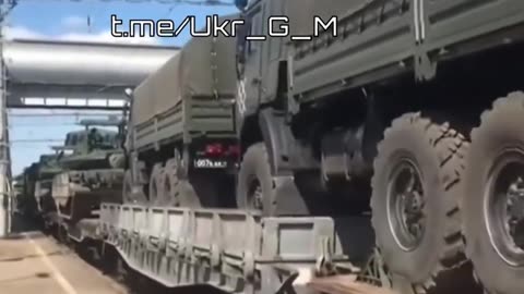Russian military echelon goes to the Kharkiv direction.