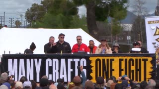 Unions Warn ‘Greedy’ Studios of Another Hollywood Strike at Massive Rally.