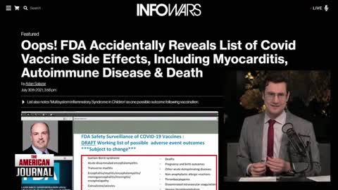 Vaccine side effects accidently revealed during FDA presentation