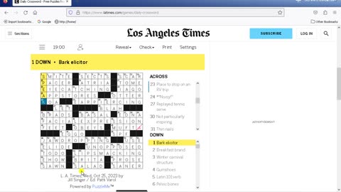 LA Times,25-10-2023 (automated clue -reader)