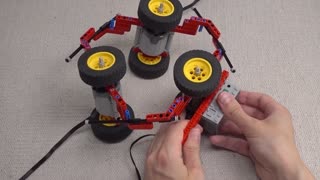 3 Pole Climbing Lego Robots