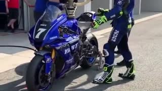 2021 yamaha R1M "JET fuel Test run" Viral (Fast pit-crew )