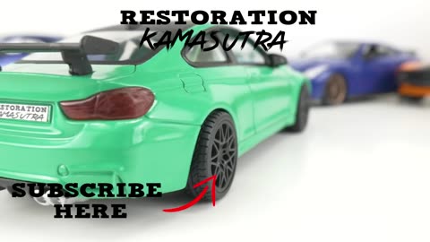 Restoration Damaged BMW M4 GTS | Restore and Custom diecast model cars --- AF invention