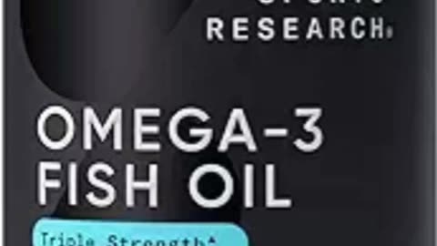 Limited Time Deal $21.56 Sports Research Triple Strength Omega 3 Fish Oil