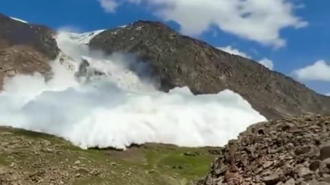 Glacier outburst flood....