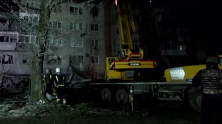 Rescuers search for survivors after Russian strike