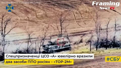 Pasukan khusus Ukraina menghancurkan dua sistem rudal Tor Rusia dengan drone kamikaze