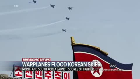 South Korean military says North Korea mobilized warplanes towards border