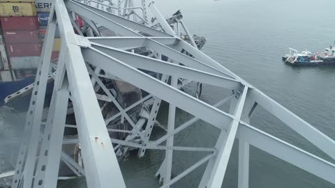 NEW UNSEEN Drone Footage of The Baltimore Key Bridge Accident