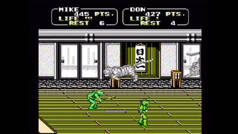 TMNT II: The Arcade Game Two-Player Playthrough (Actual NES Capture)