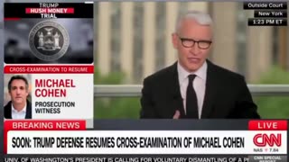 Anderson Cooper was left stunned by Trump's attorney's cross examination of Michael Cohen