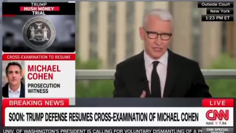 Anderson Cooper was left stunned by Trump's attorney's cross examination of Michael Cohen