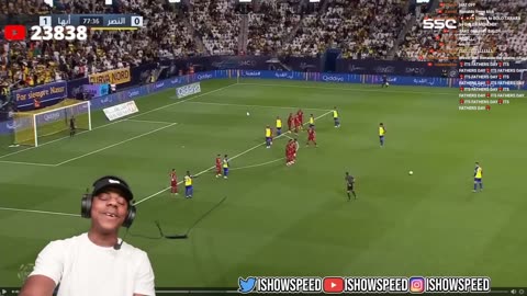 iShowSpeed Reacts To Ronaldos Goal Against Abha 😂