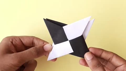 how to make paper ninja star _ Amazing paper transforming toy