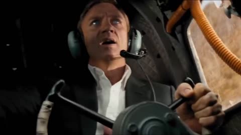 Quantum of Solace 007 Movie 'Plane Attack on James Bond Scene'
