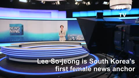 Breaking news and barriers: South Korea's first female anchor | AFP