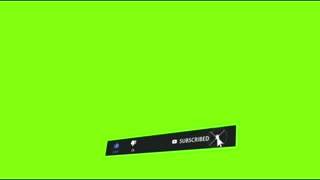 Green Screen Subscribe Button