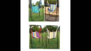 Garden Patio Porch Hammock Hanging Rope Swing Chair Seat Bench Swinging Cushion