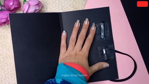 How to make Journal Diary at Home 🌟 DIY BLACKPINK Diary #craftersworld #journal #diycraft #blackpink