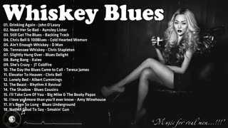 Whiskey Blues Music Playlist - 4 Hour To Relaxing With Blues Music - Best Electric Guitar Blues