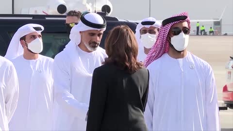 U.S. VP Harris arrives in UAE, meets new leader