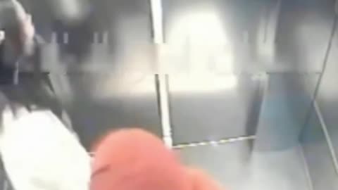 Caught on Camera: Unexpected Elevator Kiss Takes a Wild Turn!