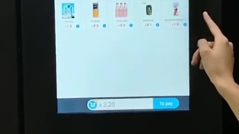 snack and drink vending machine with 22 inch touch screen