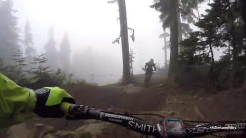 Mountain Biking the lower Whistler Bike Park