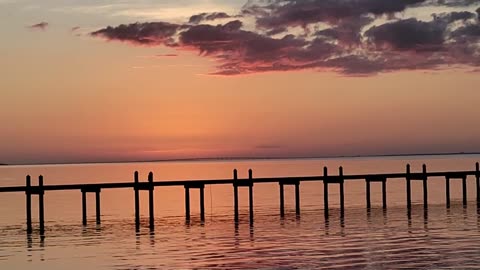 Holley by the Sea Boat Ramp at Sunset