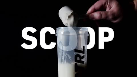 Pour • Scoop • Shake • Drink