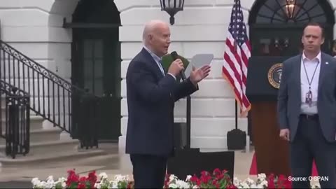 WATCH: Biden Loses His Mind During Confusing Remarks On White House Lawn