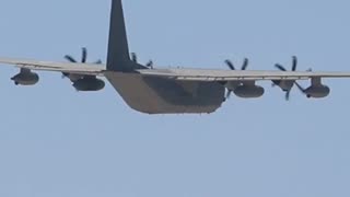 Marine Corps KC-130J Hercules departure from San Diego