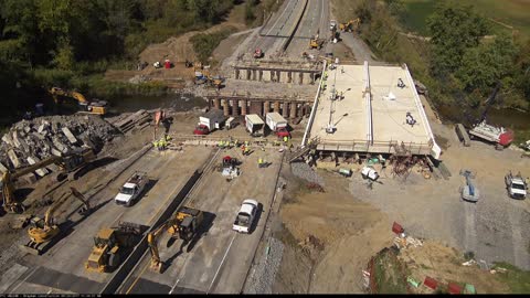 55-Hour Sliding Superstructure Replacement Timelapse