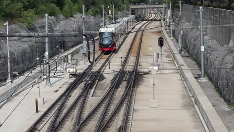 Ottawa Light Rail Train (LRT) Last Stop Tunney's Pasture....