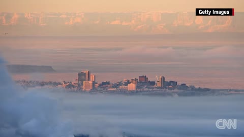 Floating city in the clouds: Fake or fata morgana?