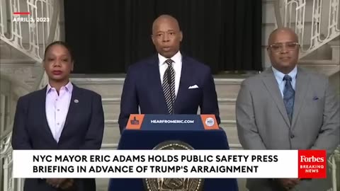 NYC Mayor Eric Adams- Trump Arraignment Will End Up Some Day In Museum Of The City Of New York