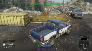 Snowrunner Riddle! Two Chevy Pickups at unfinished tutorial bridge