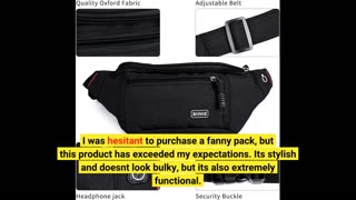 Customer Comments: PPXGOGO Fanny Pack for Men & Women, Fashion Waterproof Waist Packs with Adju...