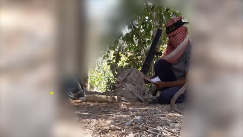 Al-Quds Brigades shows scenes of its mujahideen bombing enemy soldiers