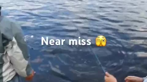 Bite and Miss - Pike attacked on hooked rock bass