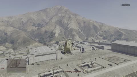 GTA 5 - I stole helicopter from military base