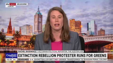 129_Extinction Rebellion protester 'worryingly' runs for the Greens