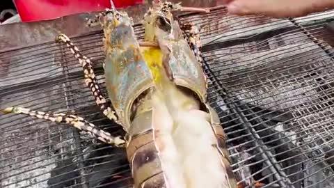 5.2 KG Biggest Lobster Barbeque Complete Process of Thailand